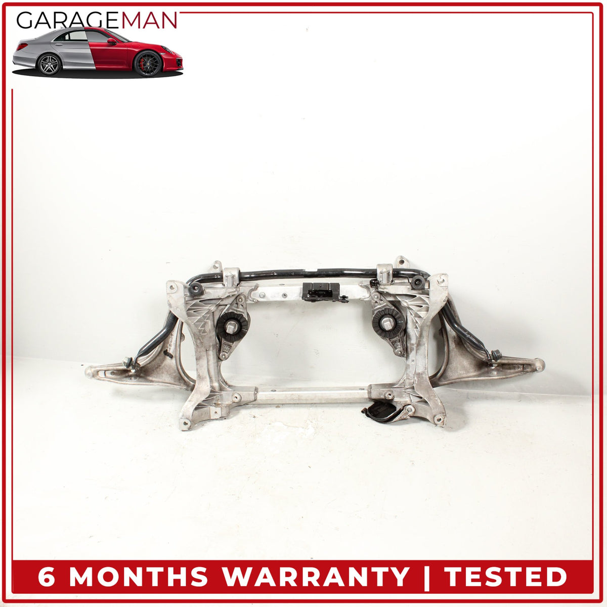 2014-2021 Maserati Ghibli Front Subframe Crossmember w/ Control Arm Sway Bar OEM