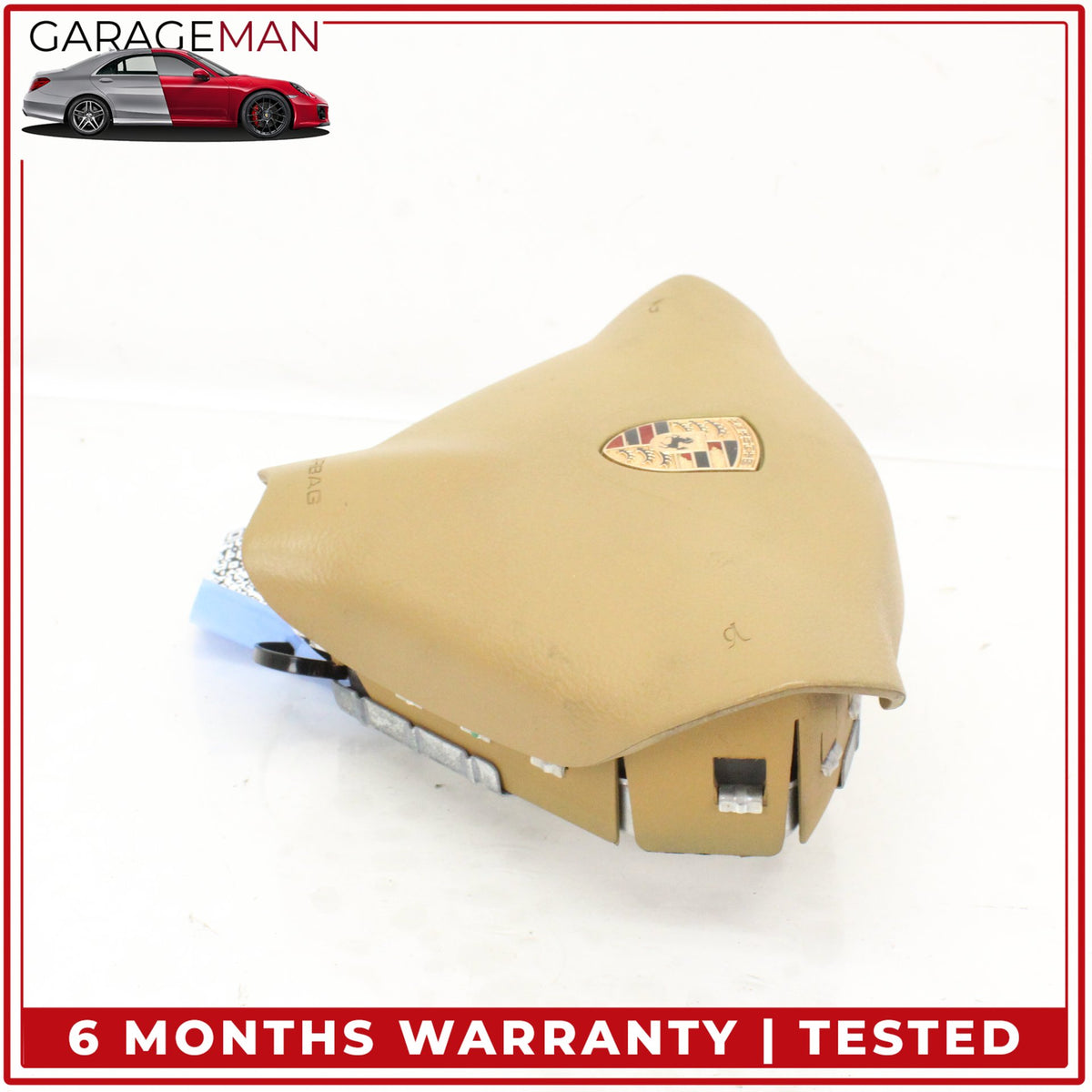 1997-2005 Porsche 911 996 Front Left Steering Wheel Airbag Beige 99680308902 OEM