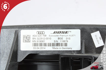 2012-2018 Audi A6 Sedan Front/Rear Left and Right Side Audio Speakers Set of 12