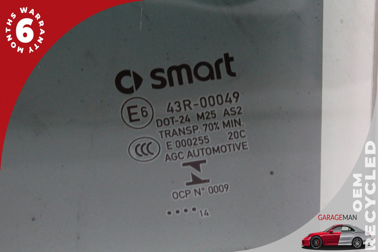 2008-2015 Smart Fortwo 451 Front Left Side Door Window Glass 4517250100 OEM
