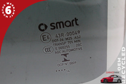 2008-2015 Smart Fortwo 451 Front Left Side Door Window Glass 4517250100 OEM