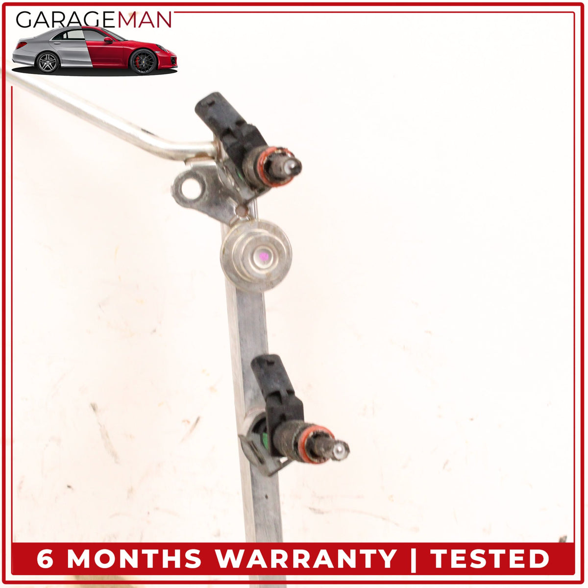 2005-2012 Mercedes W211 E350 SLK300 Fuel Injector Rail w/ Fuel Injectors OEM