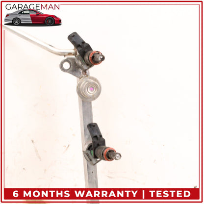 2005-2012 Mercedes W211 E350 SLK300 Fuel Injector Rail w/ Fuel Injectors OEM
