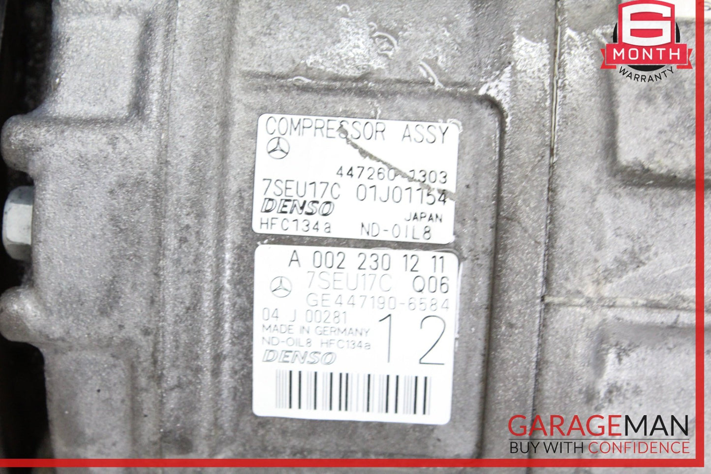 2007-2011 Mercedes W221 S550 CL550 A/C Air Conditioning Compressor 0022301211
