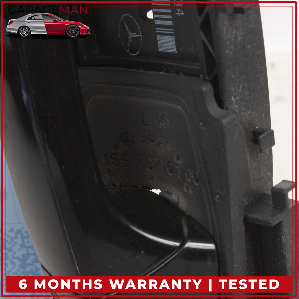 2015-2020 Mercedes X156 GLA250 Rear Left Side Exterior Door Handle Black OEM
