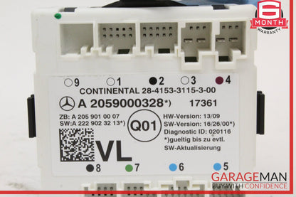 2015-2019 Mercedes-Benz C300 W205 Left Front Door Control Module 2059000328