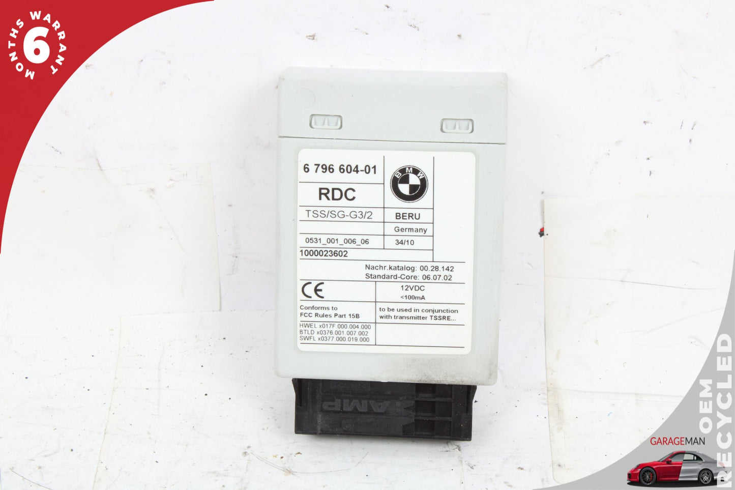 2011-2016 BMW 528i F10 TPMS Tire Pressure Control Module Unit 6796604 OEM