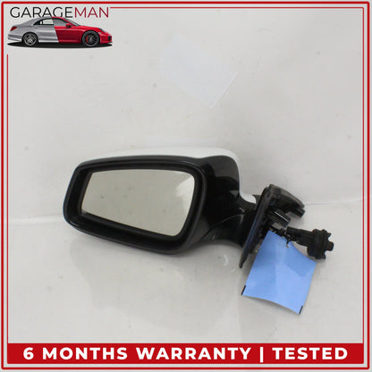 2011-2016 BMW 550i Front Left Driver Side Door Rear View Mirror White OEM