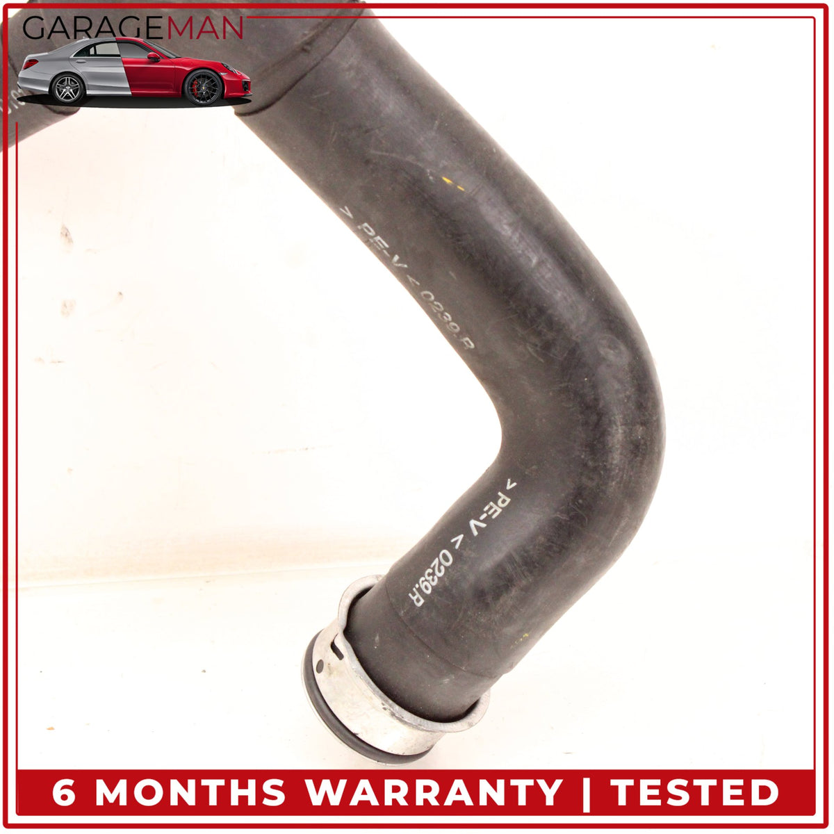 2010-2013 Mercedes W221 S400 Hybrid Lower Radiator Coolant Hose Pipe OEM