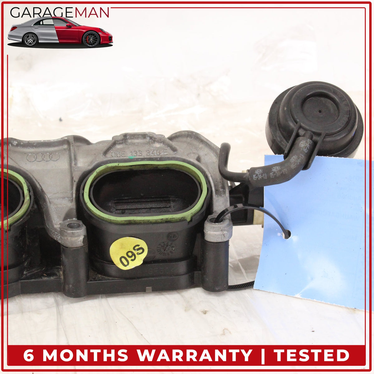 2010-2018 Audi A6 A7 3.0L Engine Left Side Lower Intake Manifold 06E133340E OEM