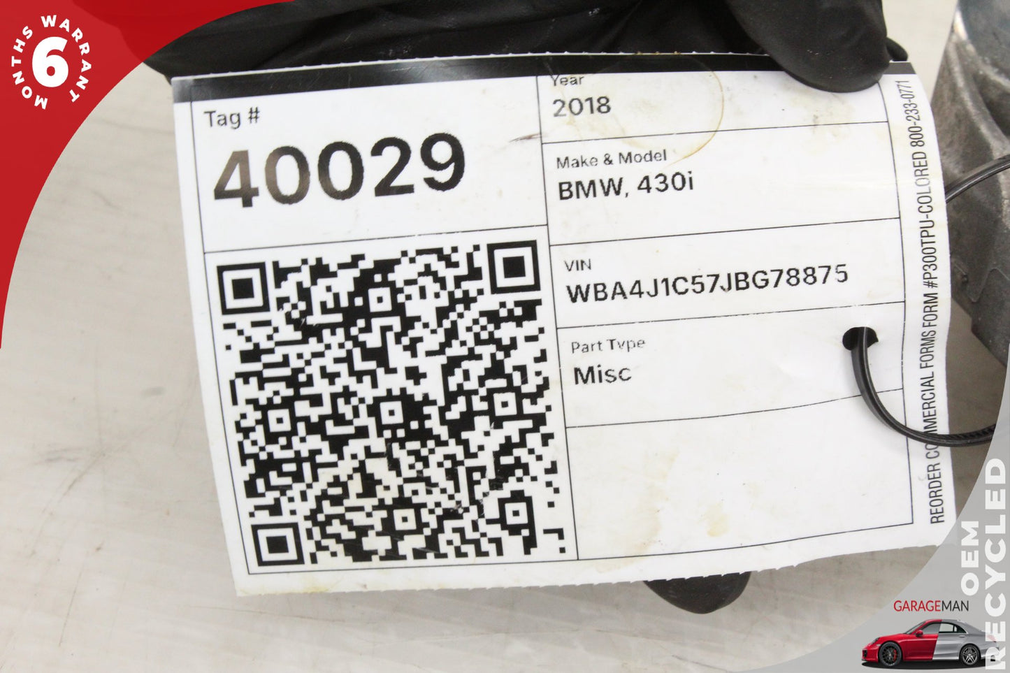 2017-2021 BMW 430i F36 Engine Motor Coolant Water Pump 7644809