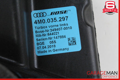 2017-2024 Audi Q7 SUV Front Left Side Door Subwoofer Speaker Bass Box 4M0035297