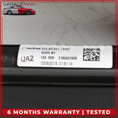 2015-2021 Mercedes W205 C300 Front Panoramic Sunroof Roller Blind Rail Frame OEM