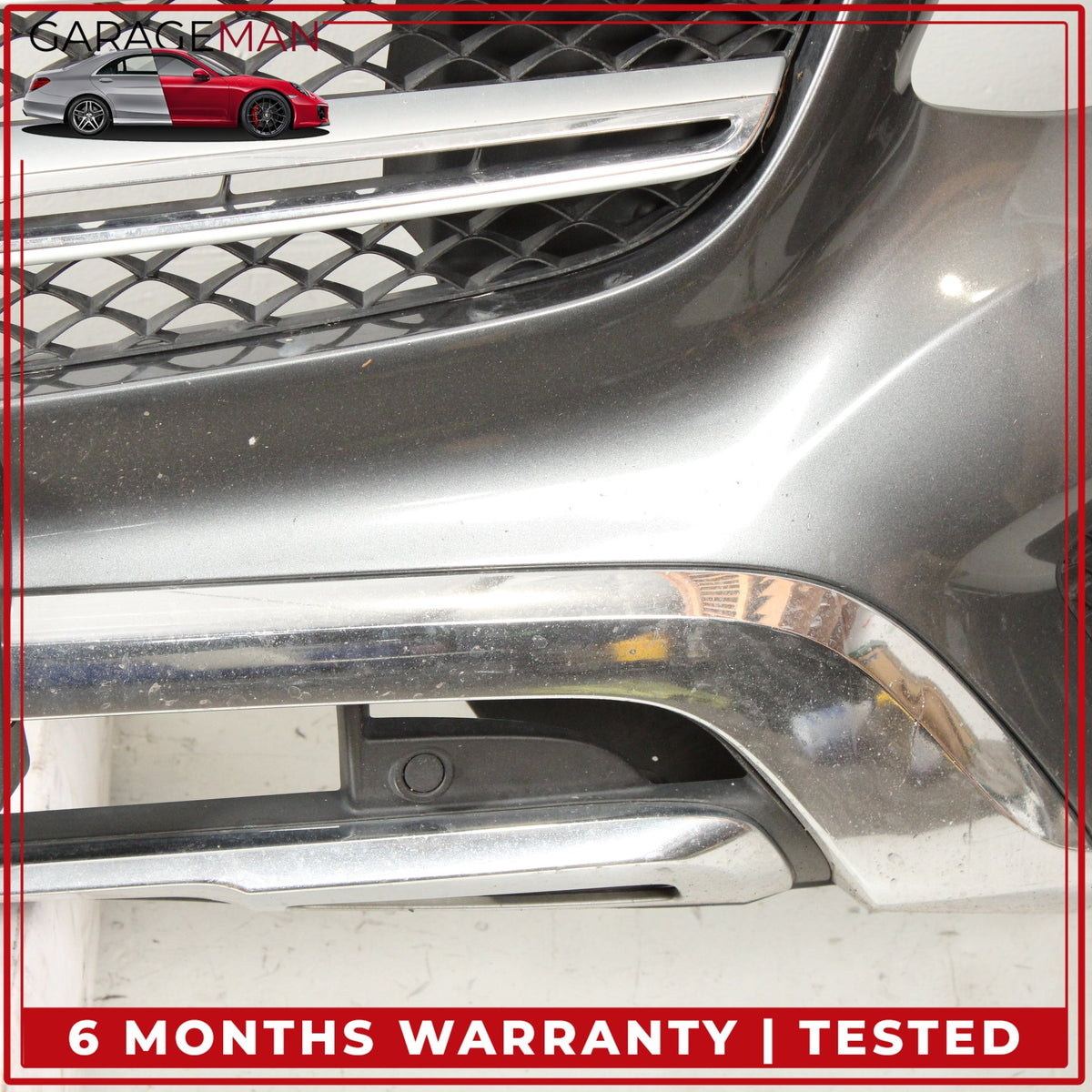 2016-2019 Mercedes X253 GLC300 Front Bumper Cover Assembly Gray Metallic OEM
