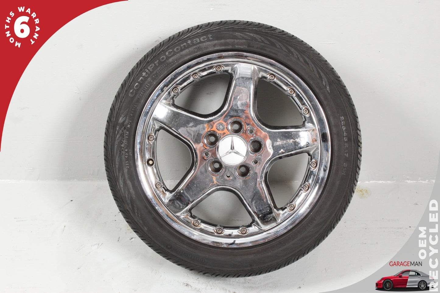 2002-2005 Mercedes-Benz C230 W203 Wheel Rim w/ Tire 2034001302