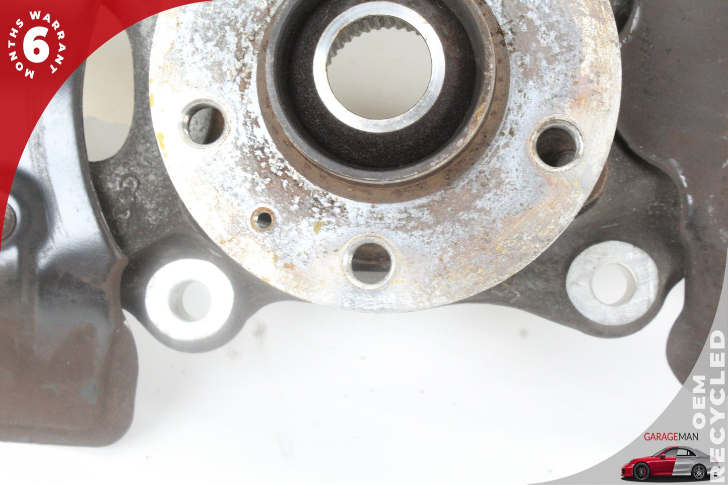 09-18 Audi A6 C7 AWD 3 Front Left Spindle Knuckle Wheel Hub 4G0407241 Genuine