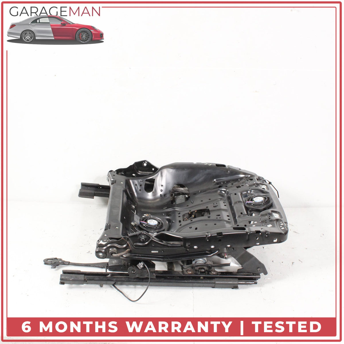 2012-2018 Audi A7 Front Left Driver Side Seat Track Rail Frame w/ Motor OEM