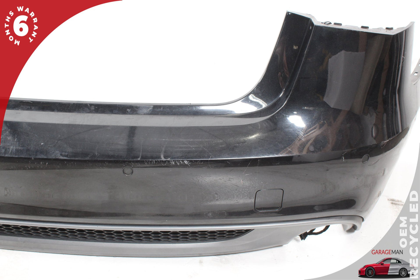 2012-2015 Audi A6 C7 Sedan Rear Bumper Cover Panel Black 4G0807521F OEM