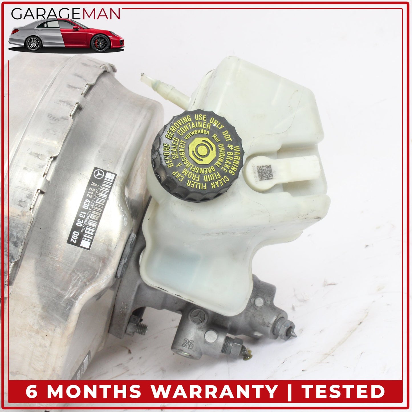 2014-2018 Mercedes-Benz CLS550 W218 Power Brake Booster Master Cylinder w/ Reservoir 2124301330