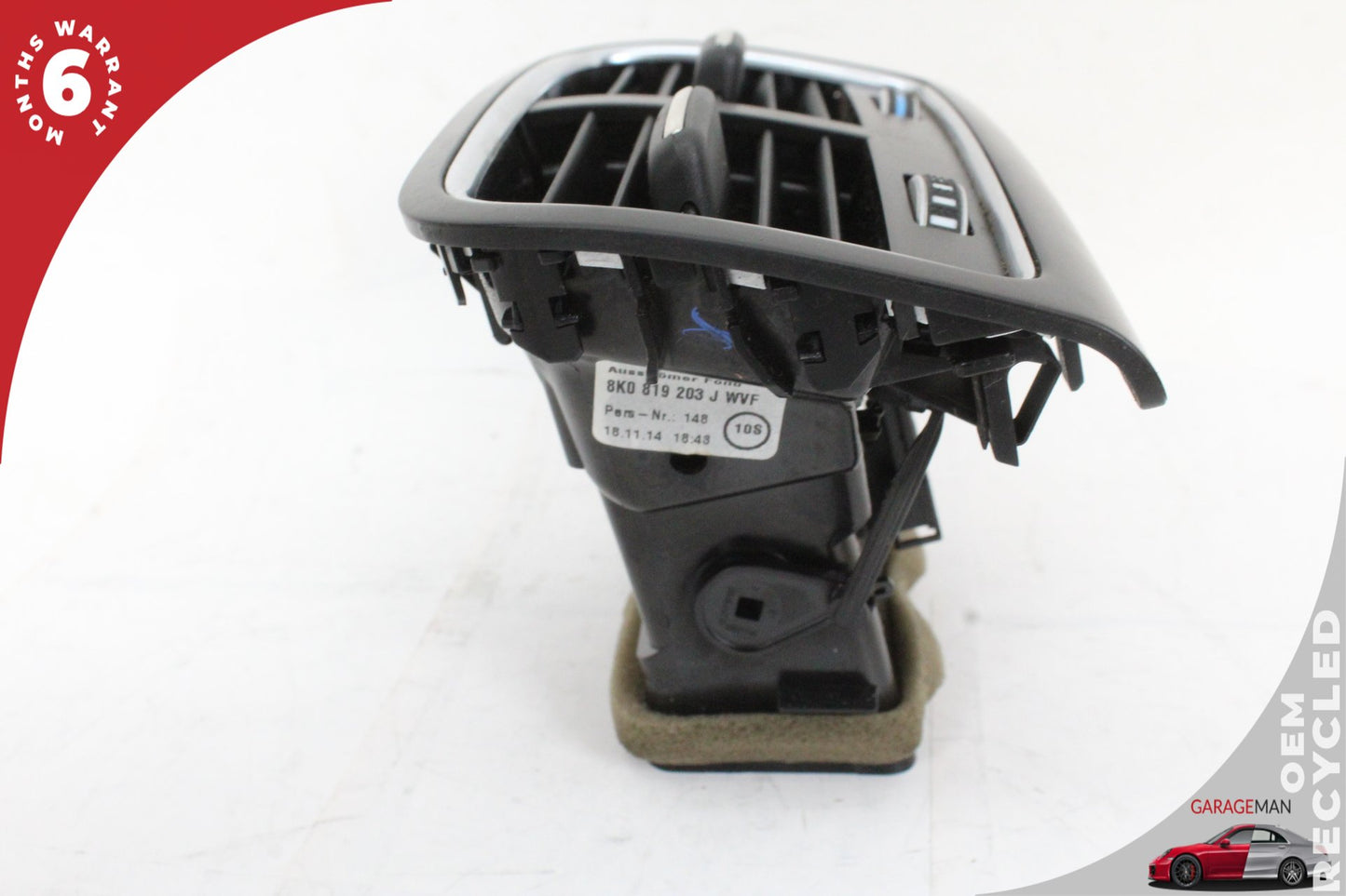 2013-2017 Audi A5 Rear Center Console A/C AC Dual Air Vent Grille 8K0819203 OEM