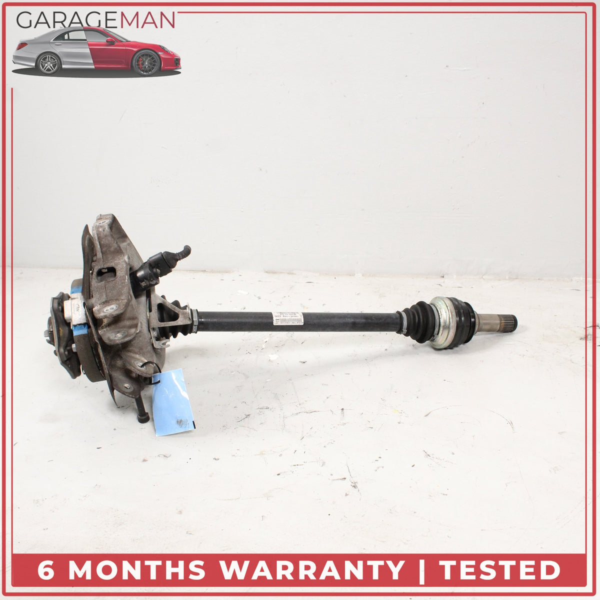 2010-2016 Porsche Panamera 970 Rear Left Spindle Knuckle Wheel Hub w/ Shaft OEM