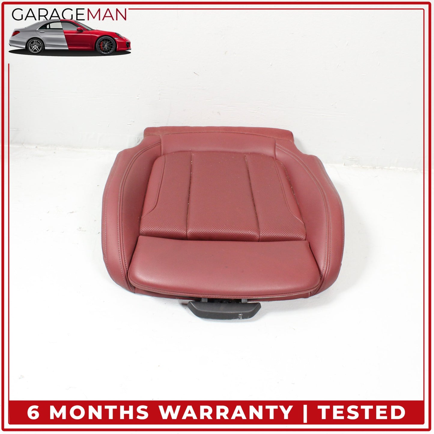 2019-2025 BMW 330i Front Left Driver Side Lower Bottom Seat Cushion Red OEM