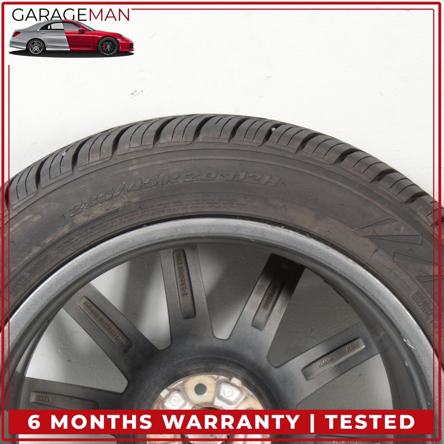 2017-2025 Audi Q7 SQ7 10 Spoke Wheel Rim w/ Tire 9JX20H2 ET33 4M0601025AD OEM