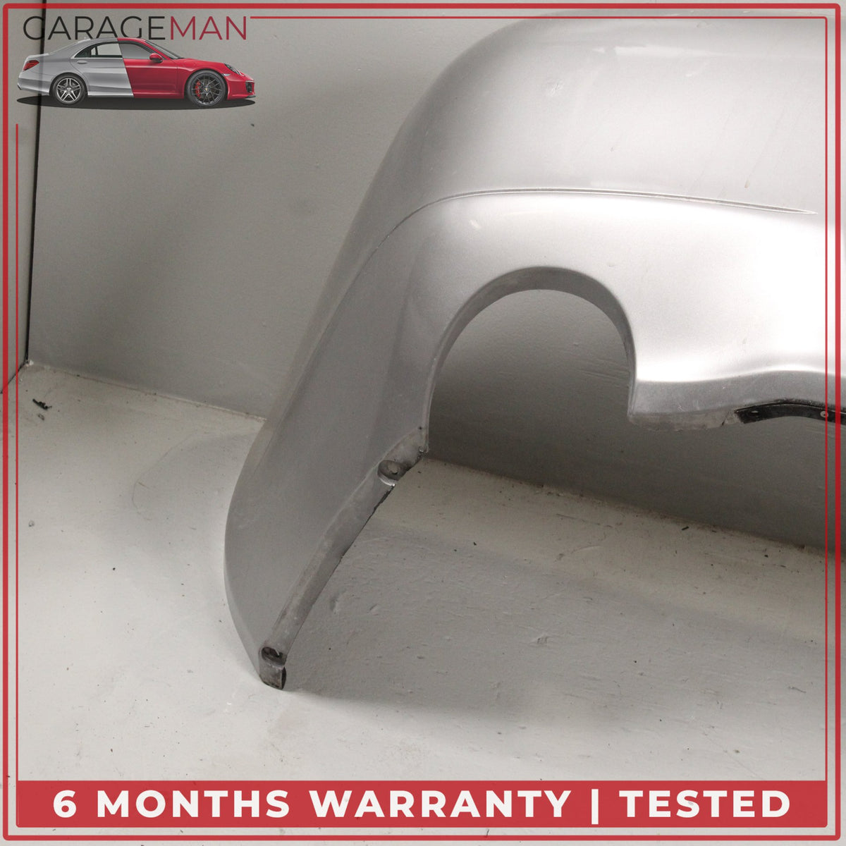 1999-2001 Porsche 911 Carrera 996 Rear Bumper Cover Arctic Silver Metallic OEM