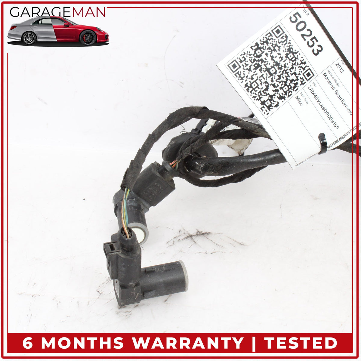 2008-2019 Maserati GranTurismo Rear Bumper Parking Sensors w/ Wire Harness OEM