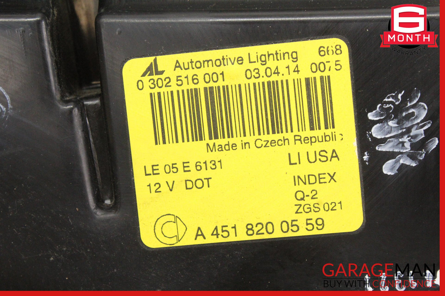 2008-2015 Smart Fortwo 451 Front Left Side Halogen Head Light 4518200559 OEM