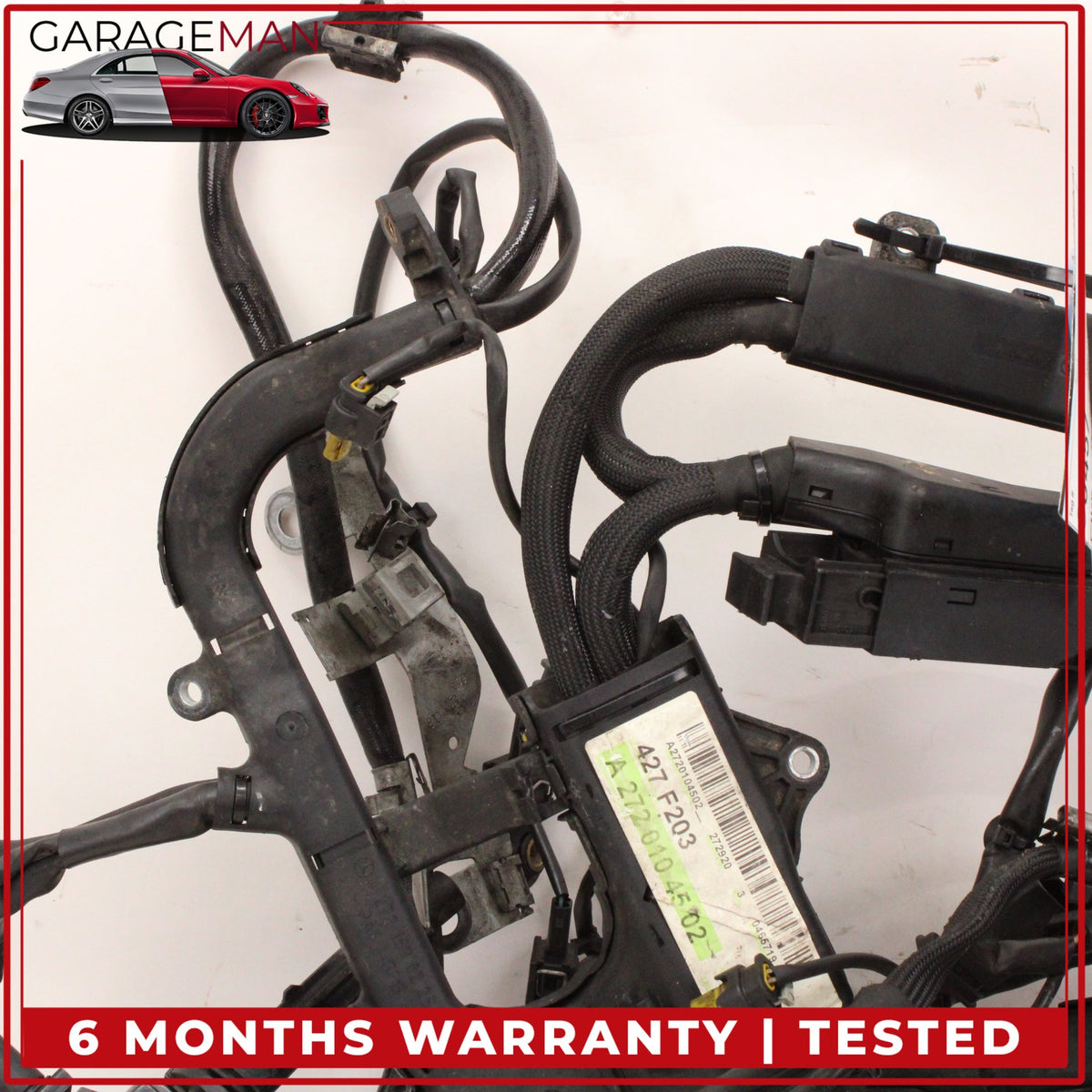 2006-2009 Mercedes W203 C230 Engine Wiring Harness w/ Ignition Coils OEM