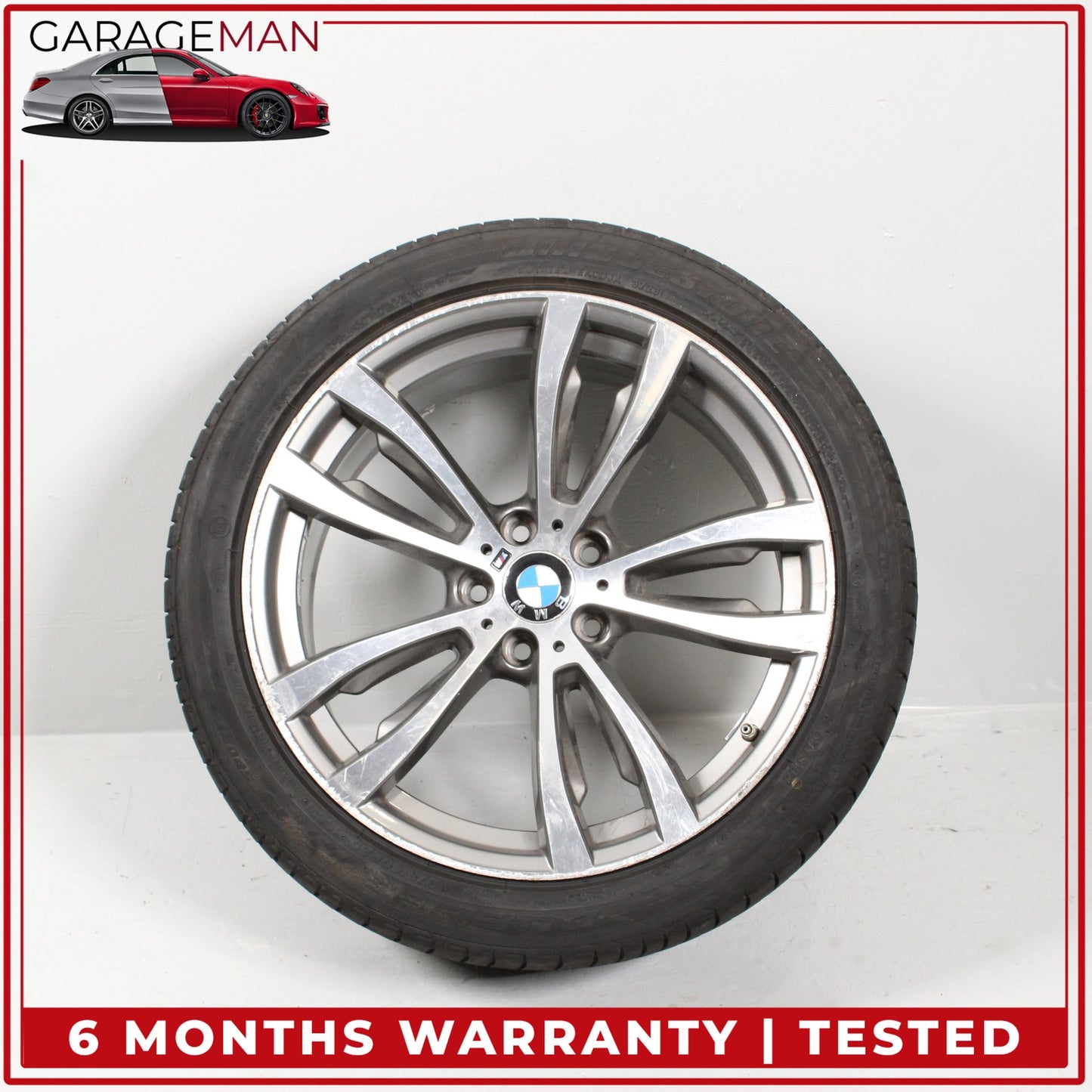 2014-2019 BMW X5 X6 Front Wheel Rim w/ Bridgestone Tire 10JX20H2ET40 7846790 OEM
