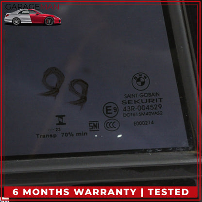 2023-2025 BMW 330i M340i Rear Right Side Quarter Window Glass 742508413 OEM