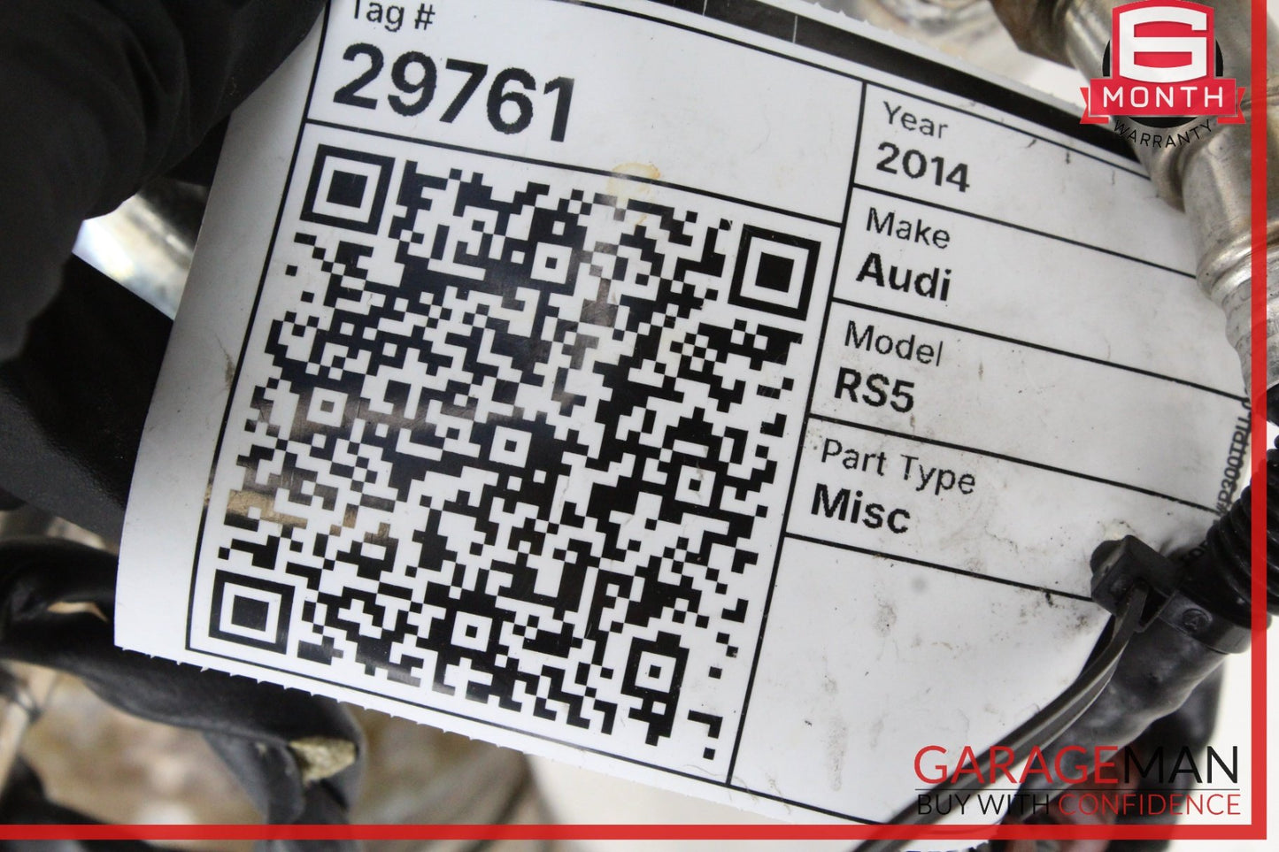 2013-2015 Audi RS5 Right Passenger Side Exhaust Manifold Catalytic Converter OEM