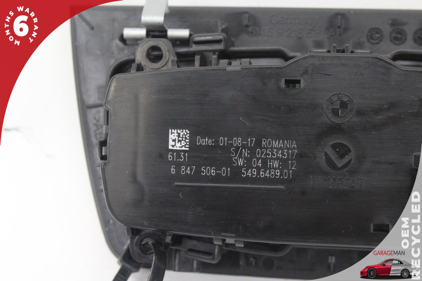 2012-2020 BMW 430i F36 Front Left Side Headlight Control Switch 6847506 OEM