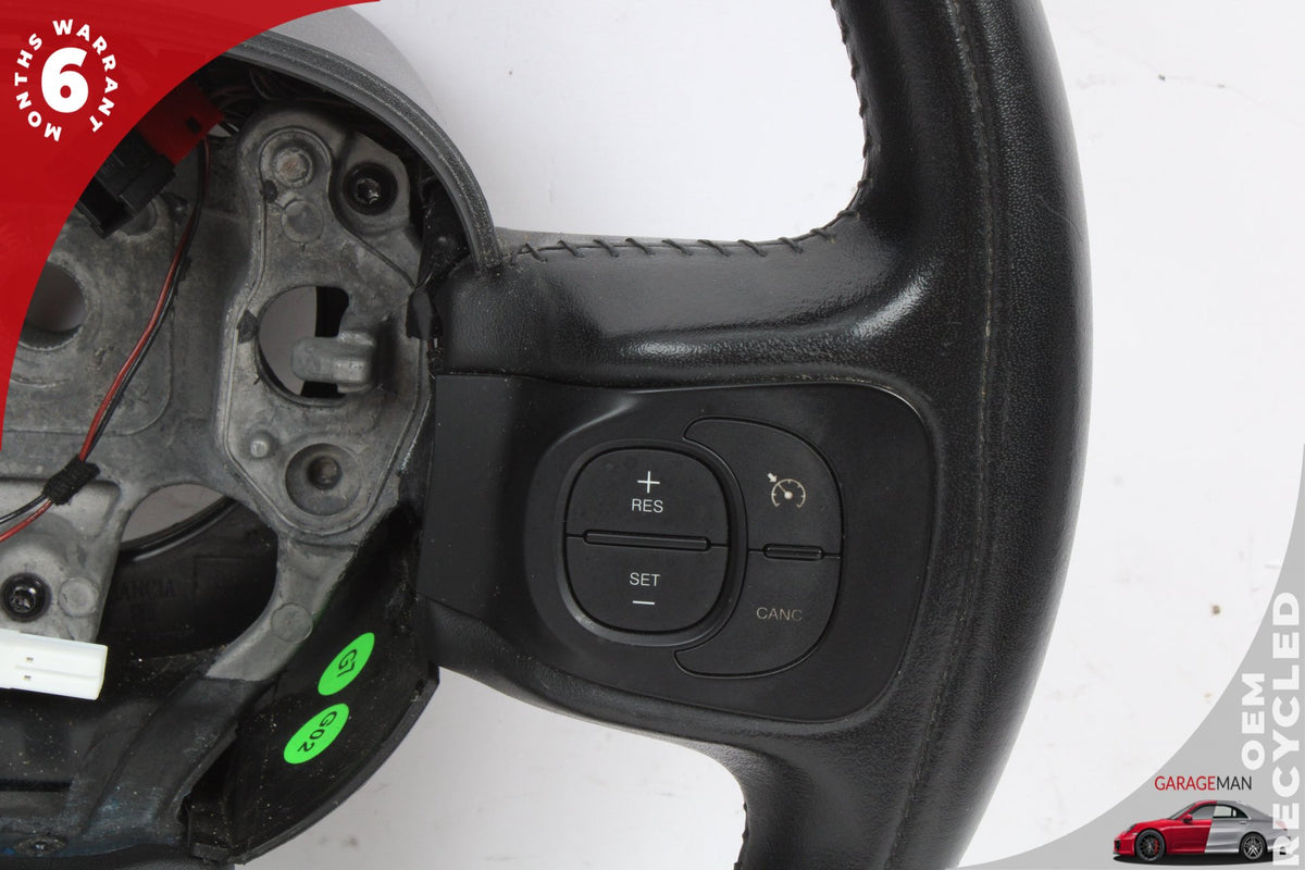 2014-2017 Fiat 500L Front Left Driver Side Leather Steering Wheel Black OEM