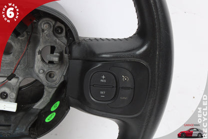 2014-2017 Fiat 500L Front Left Driver Side Leather Steering Wheel Black OEM