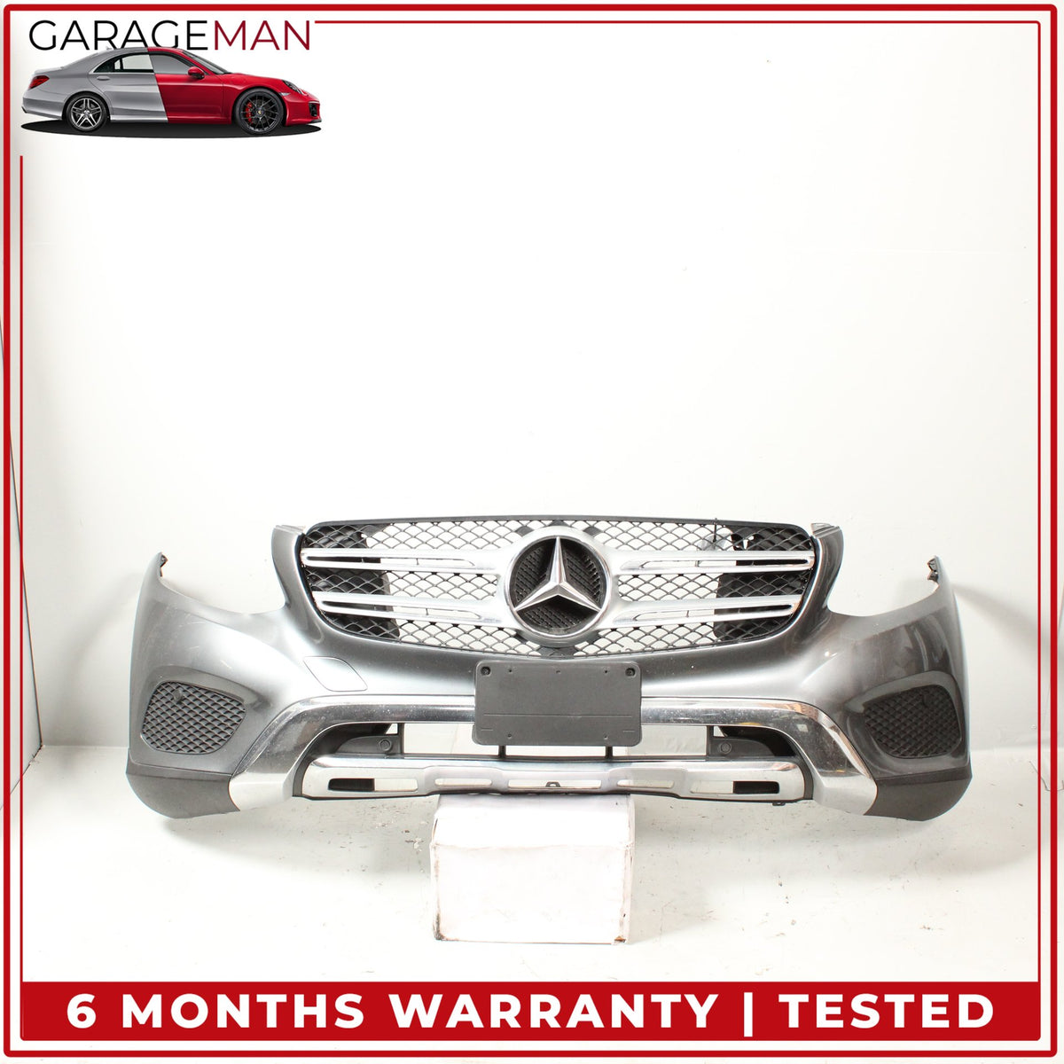 2016-2019 Mercedes X253 GLC300 Front Bumper Cover Assembly Gray Metallic OEM