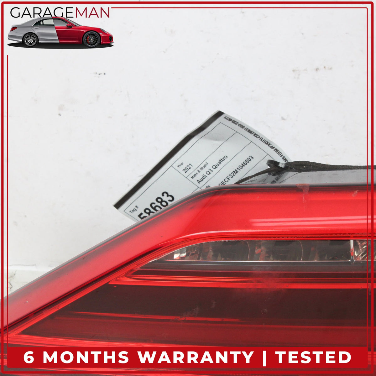2019-2025 Audi Q3 Rear Left Driver Side LED Inner Tail Light Lamp 83A945093B OEM