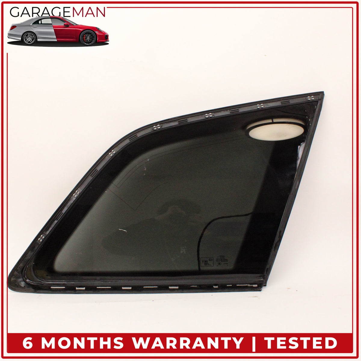2017-2024 Audi Q7 Rear Right Passenger Side Quarter Window Glass 4M0845298AA OEM