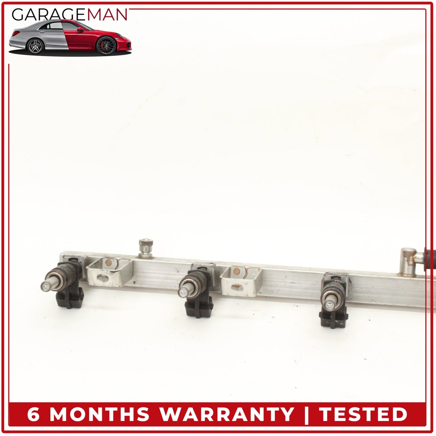 2011-2013 BMW 528i F10 N52 3.0L Fuel Rail w/ Injectors Set 7542541