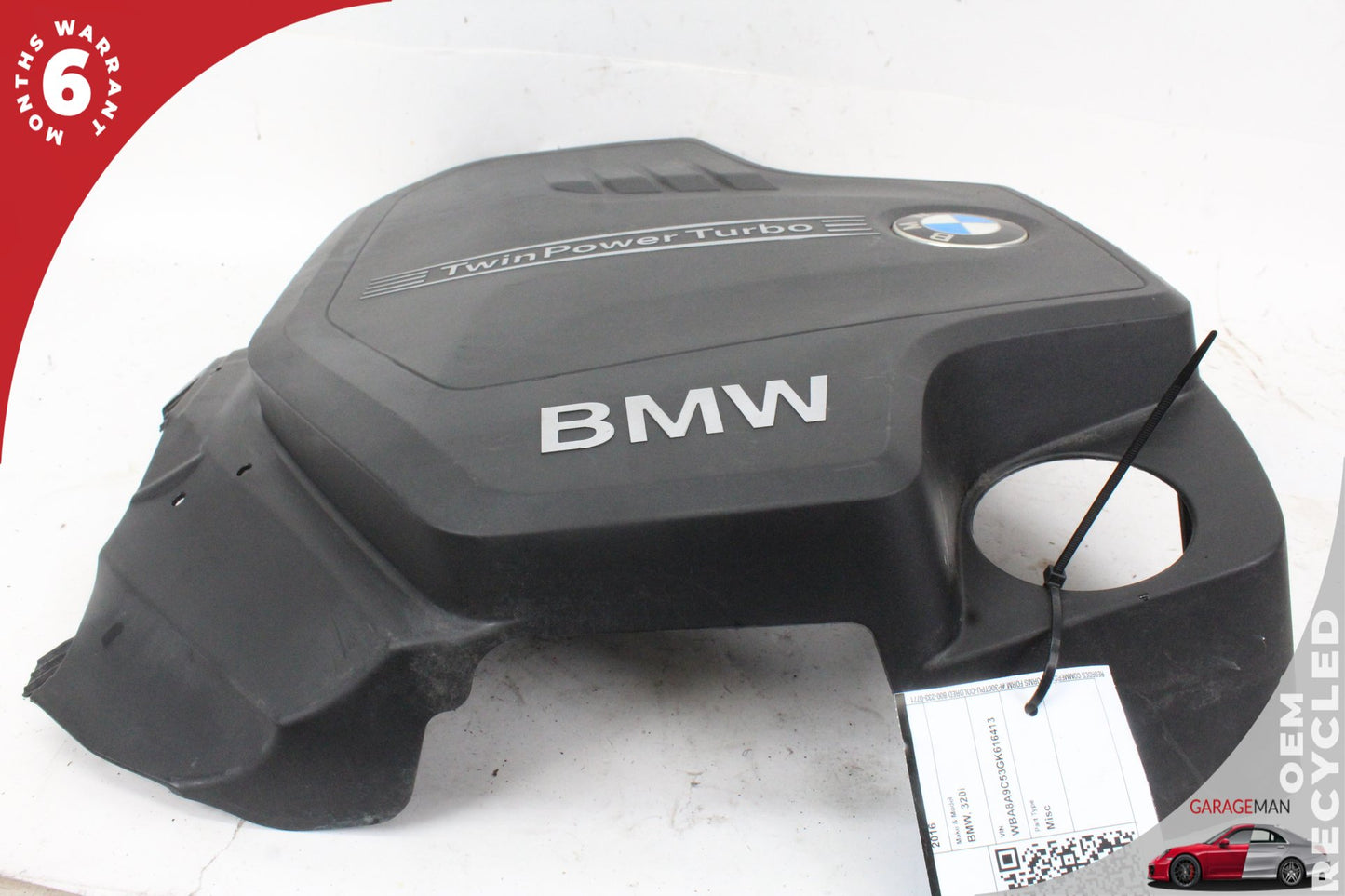 2012-2018 BMW 320i 328i F30 2.0L Engine Motor Cover Trim Panel 8610473 OEM