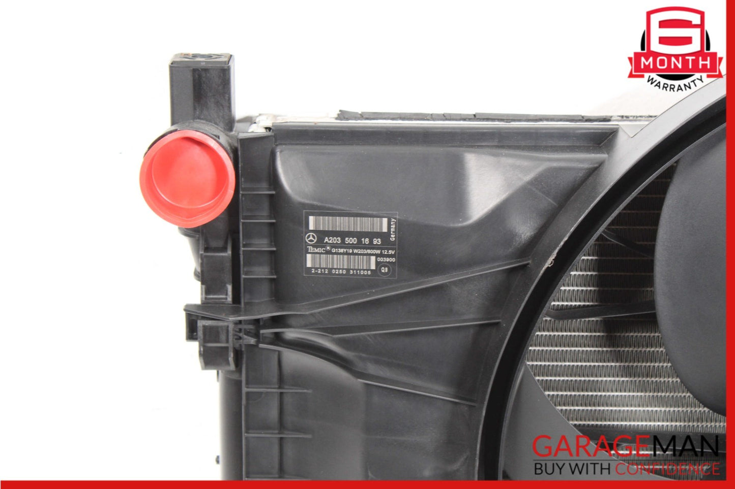 2005-2009 Mercedes-Benz C230 W203 Engine Cooling Radiator AC Condenser 203500085