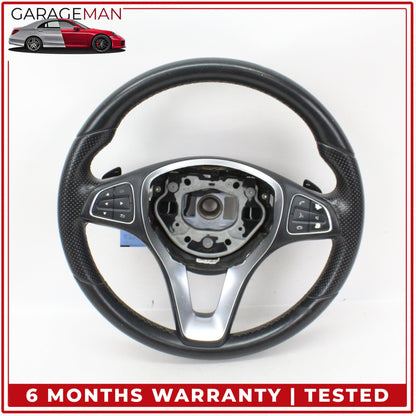 2014-2019 Mercedes W117 CLA250 Steering Wheel w/ Paddle Shifters 0004601403 OEM