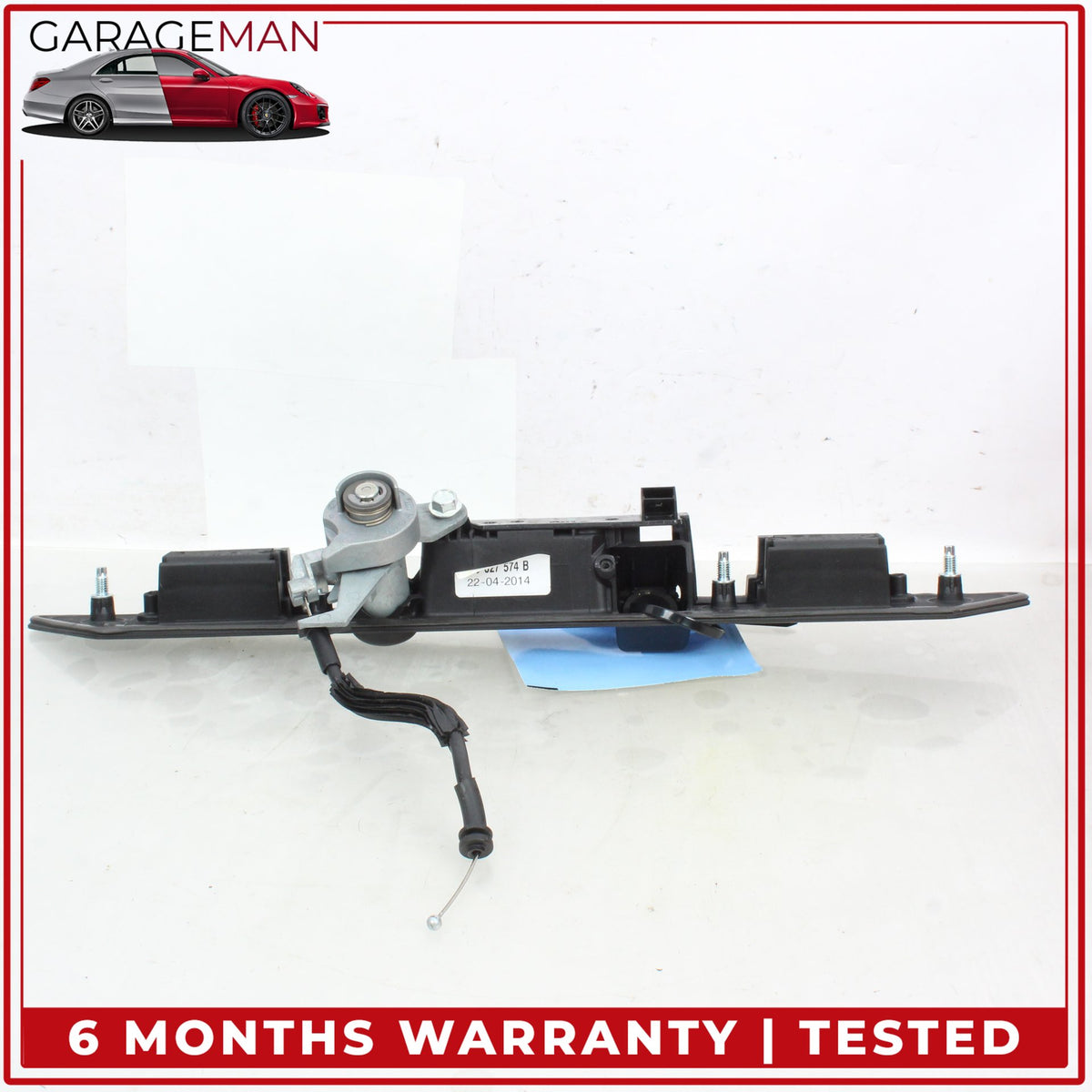 2011-2018 Audi A8 S8 Rear Trunk Lid License Plate Panel w/ Lock Cylinder OEM