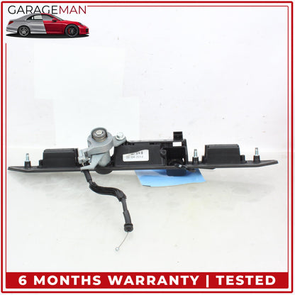 2011-2018 Audi A8 S8 Rear Trunk Lid License Plate Panel w/ Lock Cylinder OEM