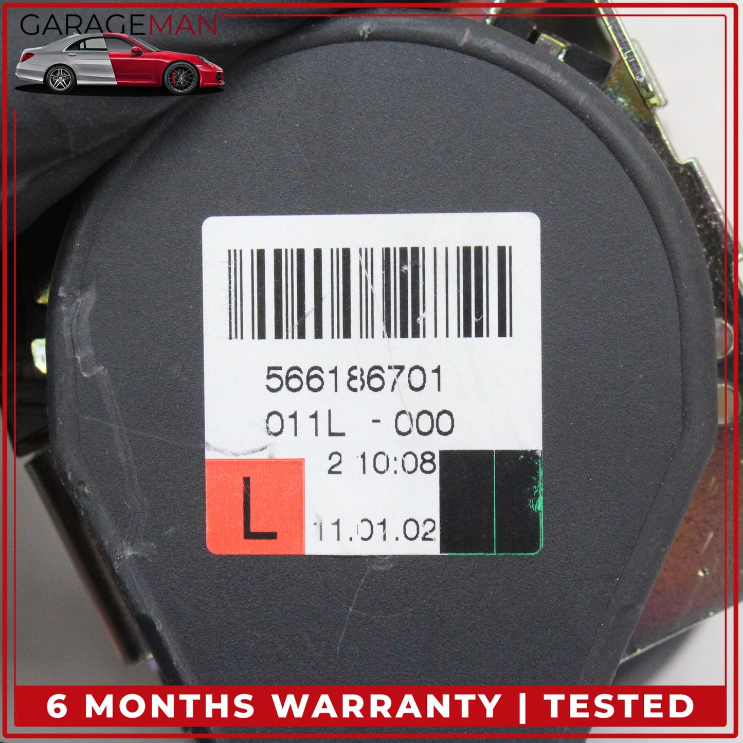 1997-2004 Mercedes-Benz SLK230 R170 Left Driver Side Seat Belt Seatbelt Retractor Black