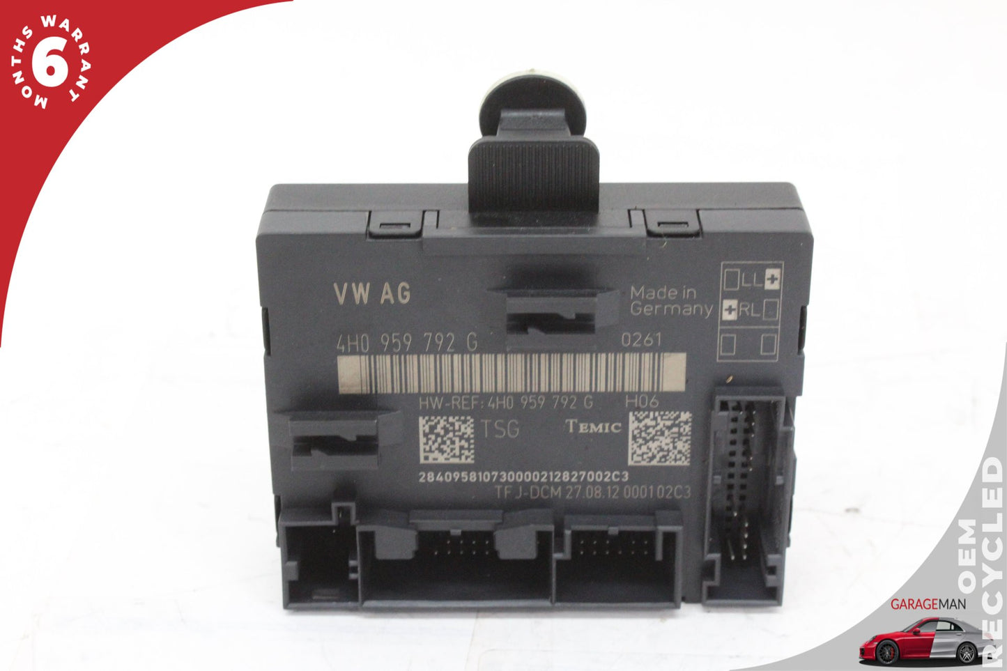 2013-2018 Audi A8 Sedan Right Front Door Control Module 4H0959792G OEM