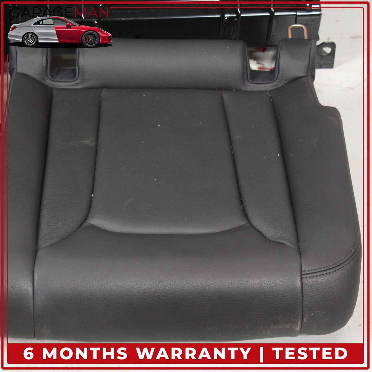 2017-2019 Audi Q7 Rear 3rd Row Upper and Lower Bench Seat Black Assembly OEM