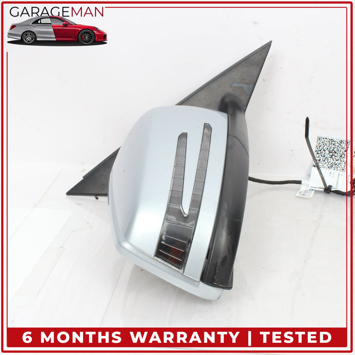2012-2014 Mercedes W204 C250 Right Door Rear View Mirror Silver Metallic OEM
